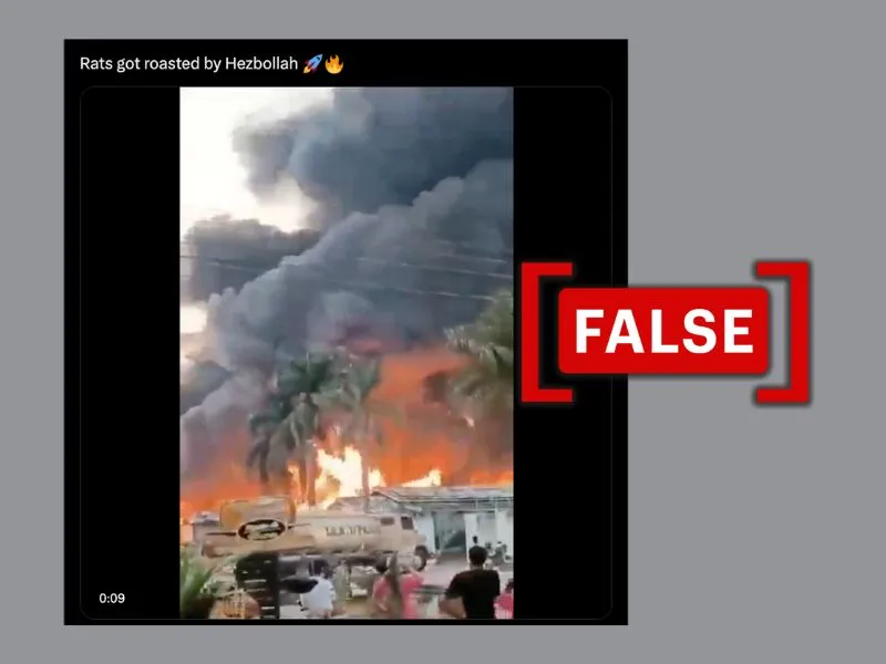 Video of fire in Brazil shared with claim it shows Hezbollah attack on Israel